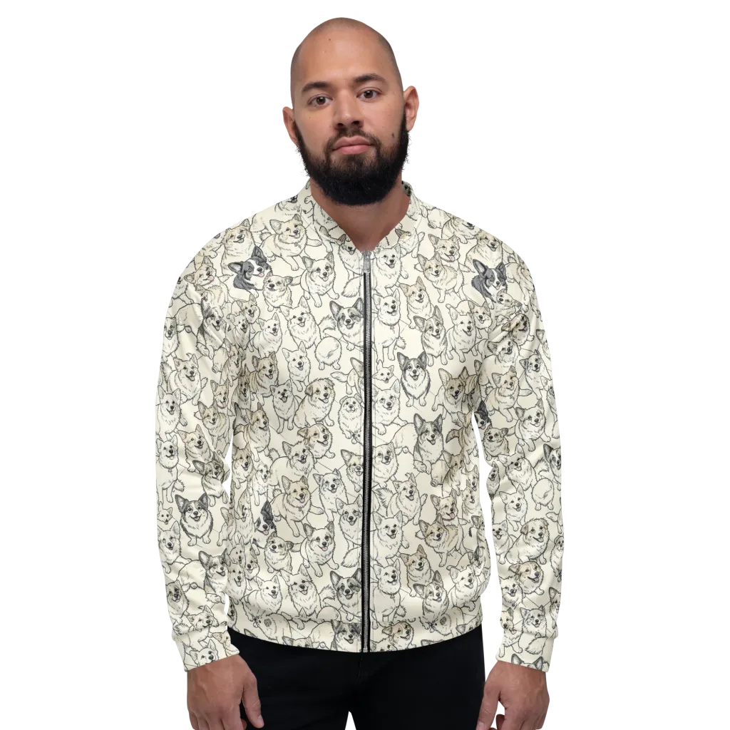 Corgi Chorus on Bomber Jacket — Front