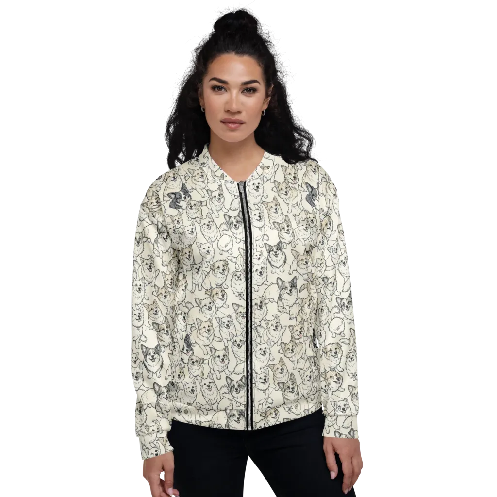 Corgi Chorus on Bomber Jacket — Front
