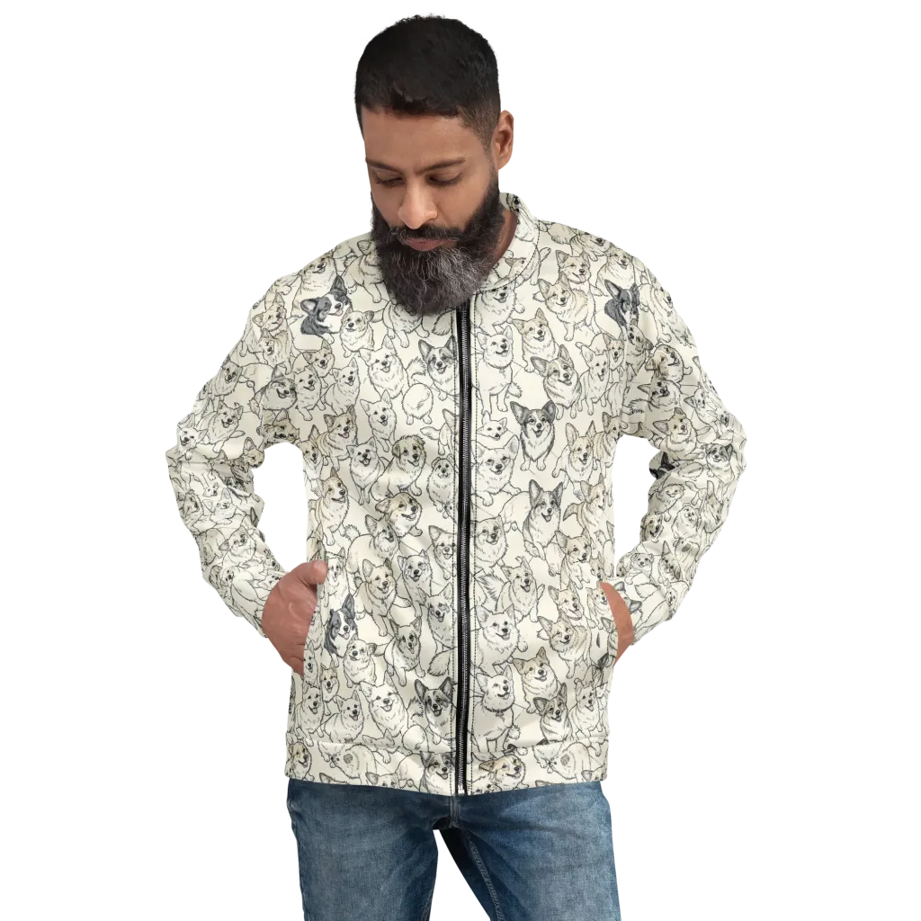 Corgi Chorus on Bomber Jacket — Front