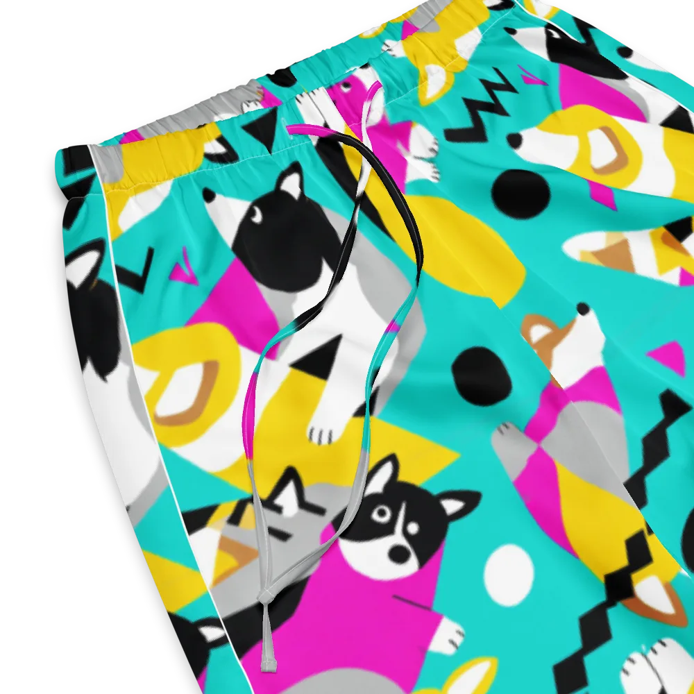 Neon Canine Parade on Women's Pajama Pants — Product details