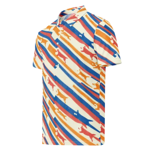 Canine Cadence on a Men's Slim Fit Polo Shirt