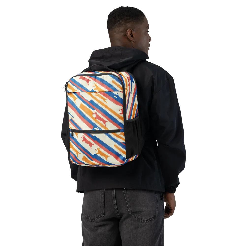 Canine Cadence on Utility Backpack — Back