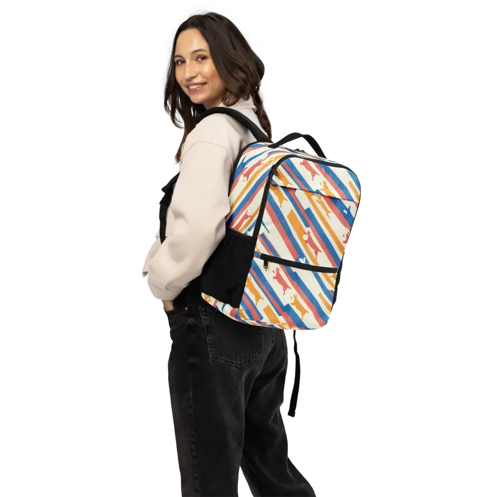Canine Cadence on Utility Backpack — Back
