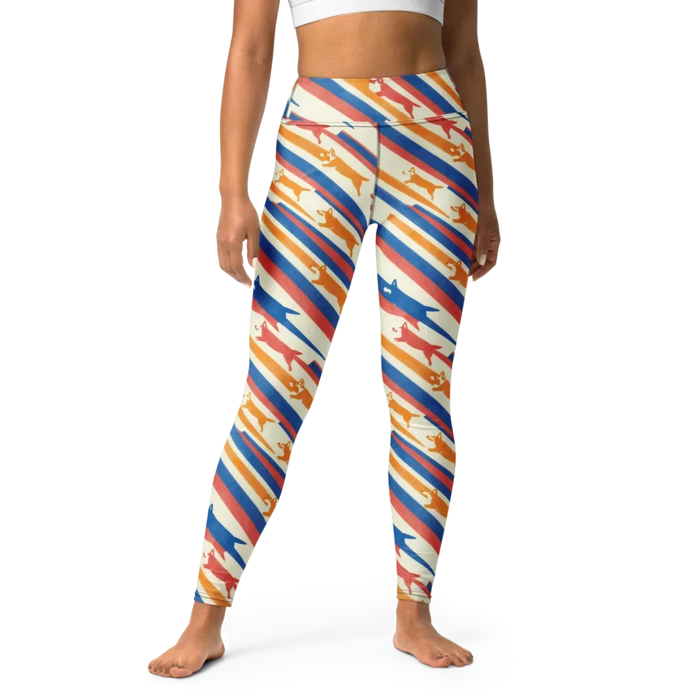 Canine Cadence on Yoga Leggings — Front