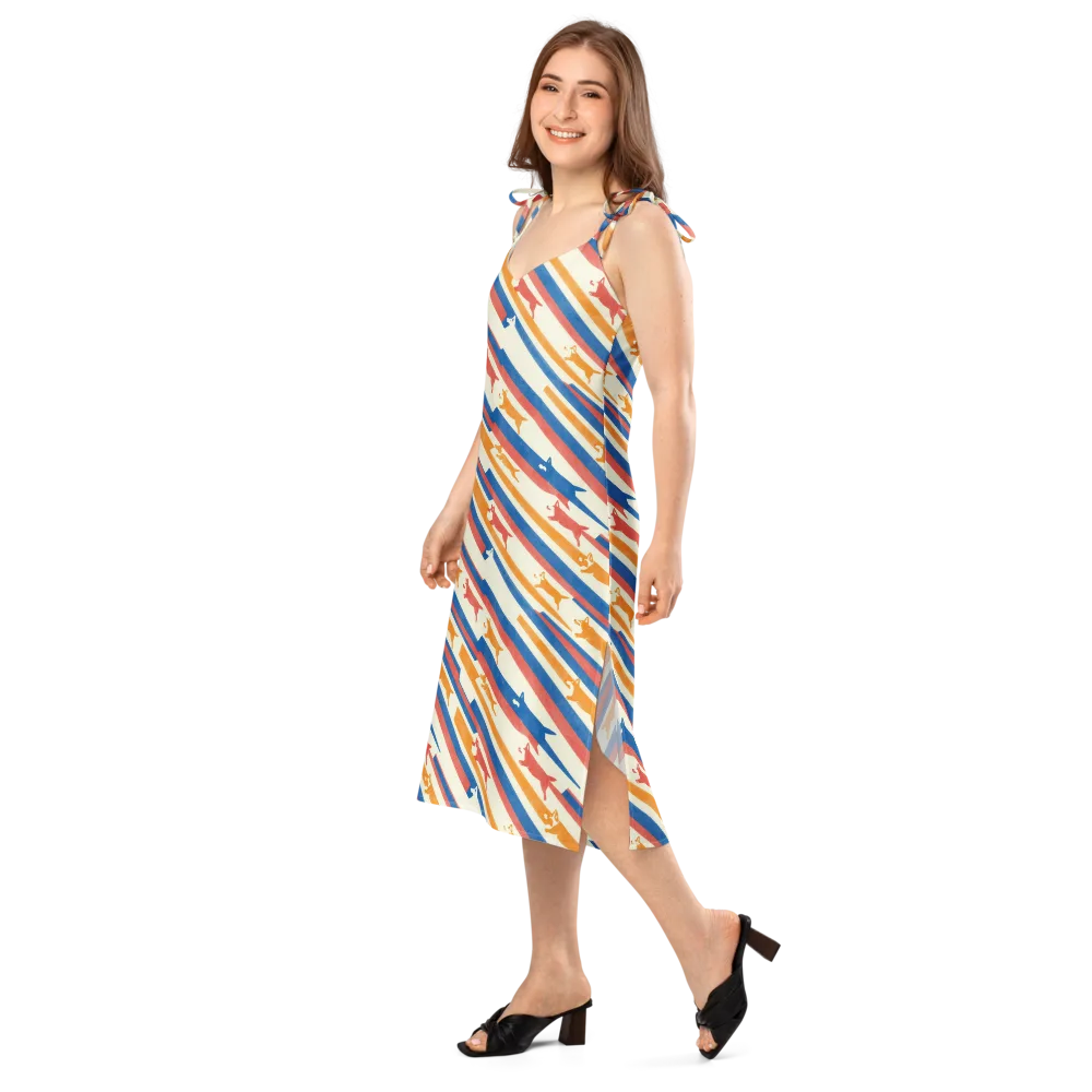 Canine Cadence on Slip Dress — Left Front