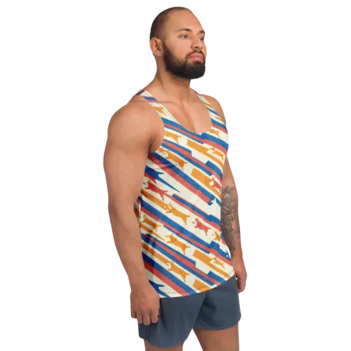 Canine Cadence on a Men's Tank Top