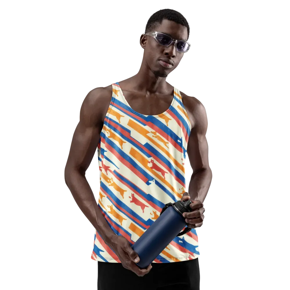 Canine Cadence on Men's Tank Top — Front