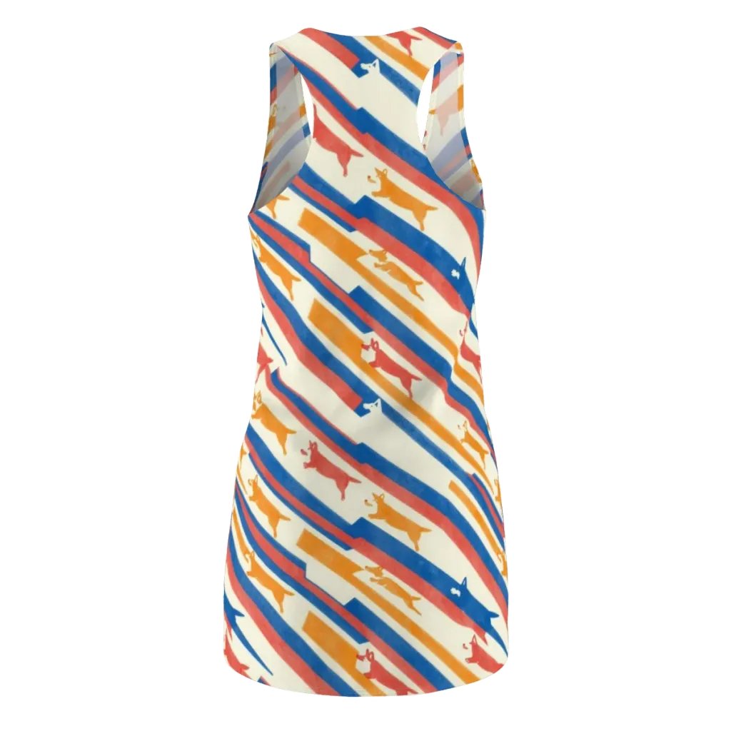 Canine Cadence on Racerback Dress — Back