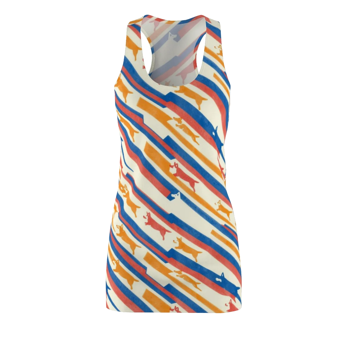 Canine Cadence on Racerback Dress — Front