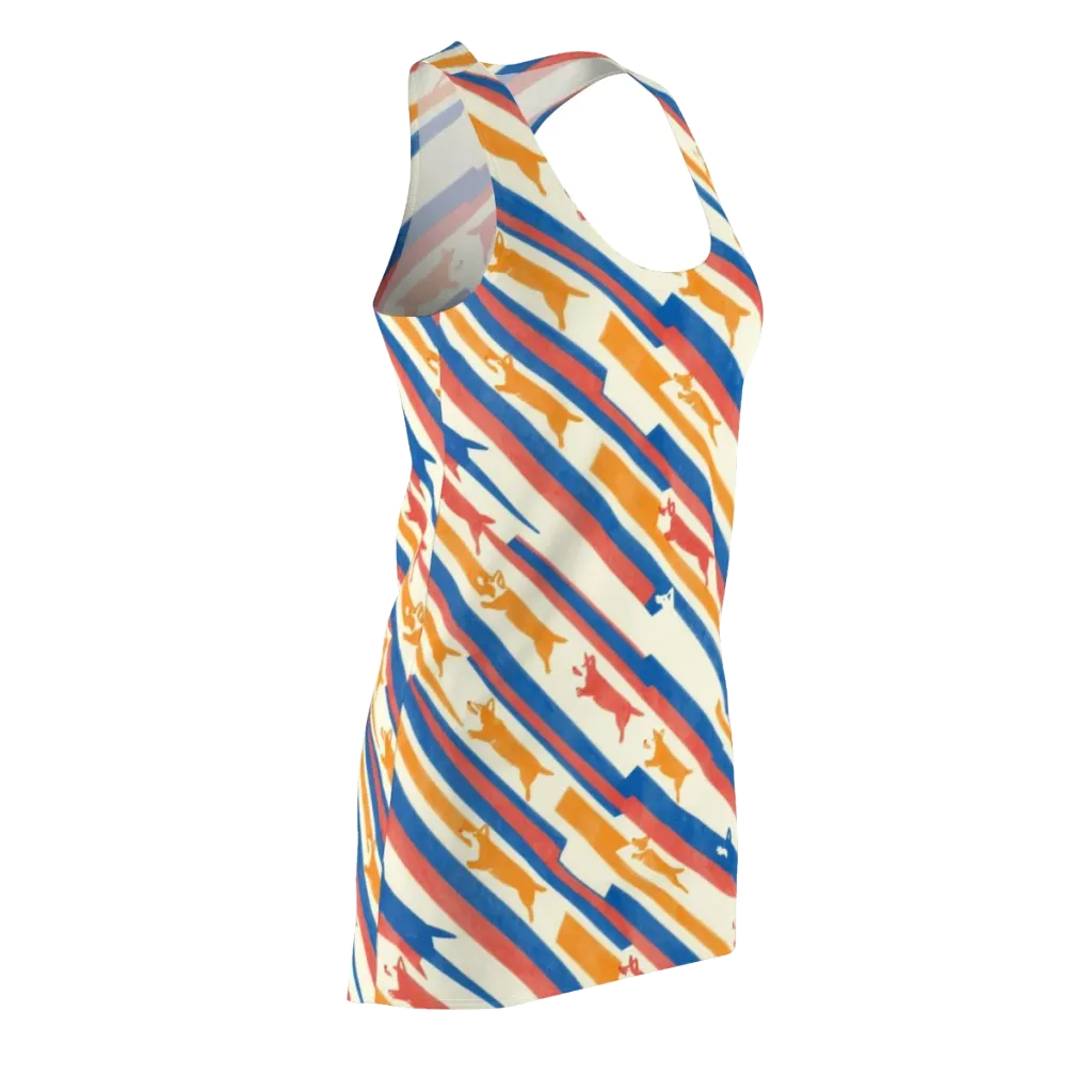 Canine Cadence on Racerback Dress — Front Side