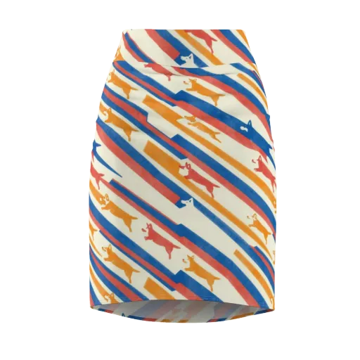 Canine Cadence on a Pencil Skirt