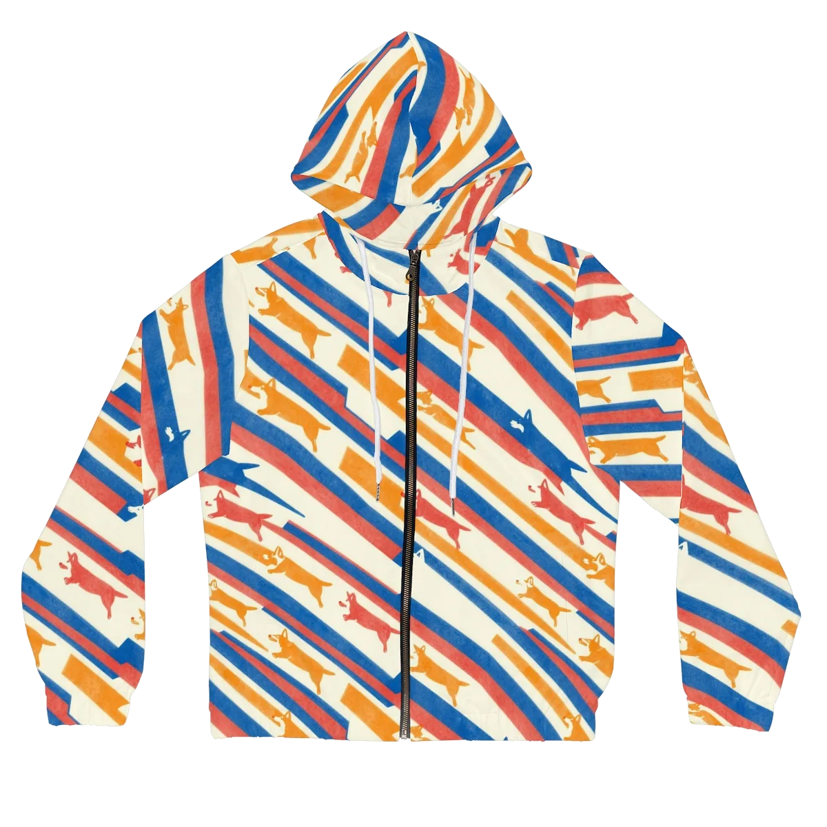 Canine Cadence on Women's Full-Zip Hoodie — Front