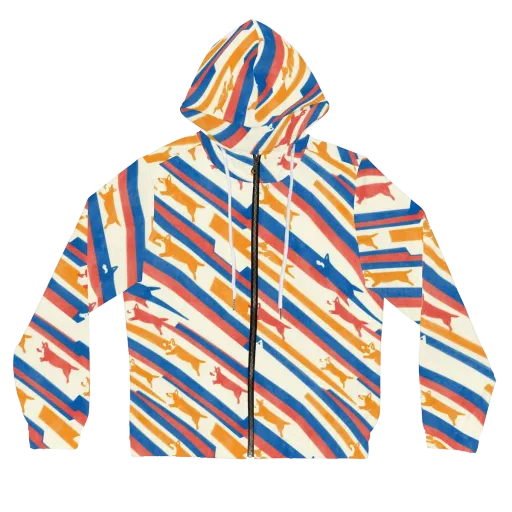 Canine Cadence on a Women's Full-Zip Hoodie