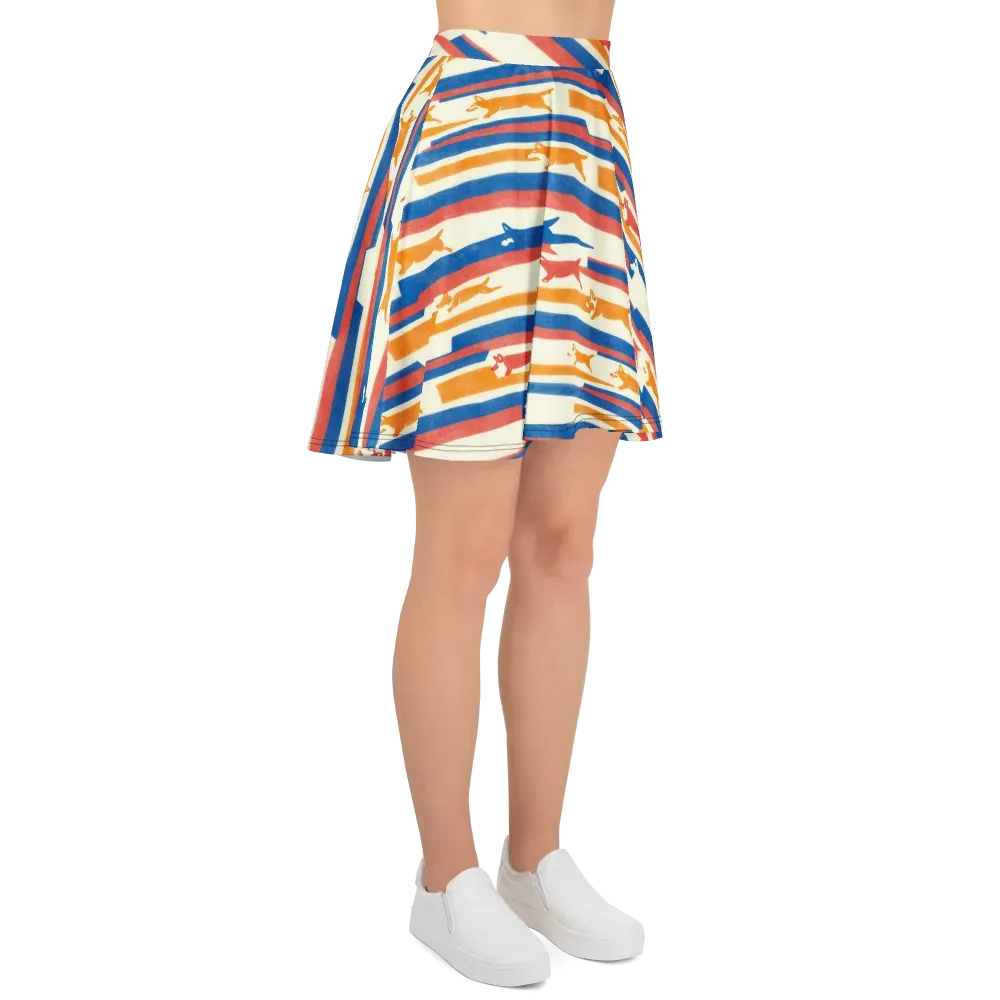 Canine Cadence on Skater Skirt — Right