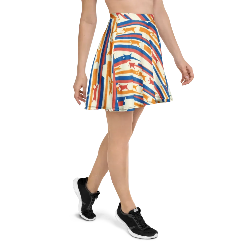 Canine Cadence on Skater Skirt — Right