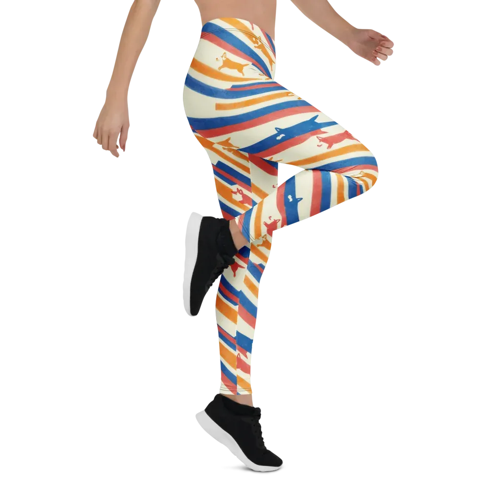 Canine Cadence on Leggings — Right