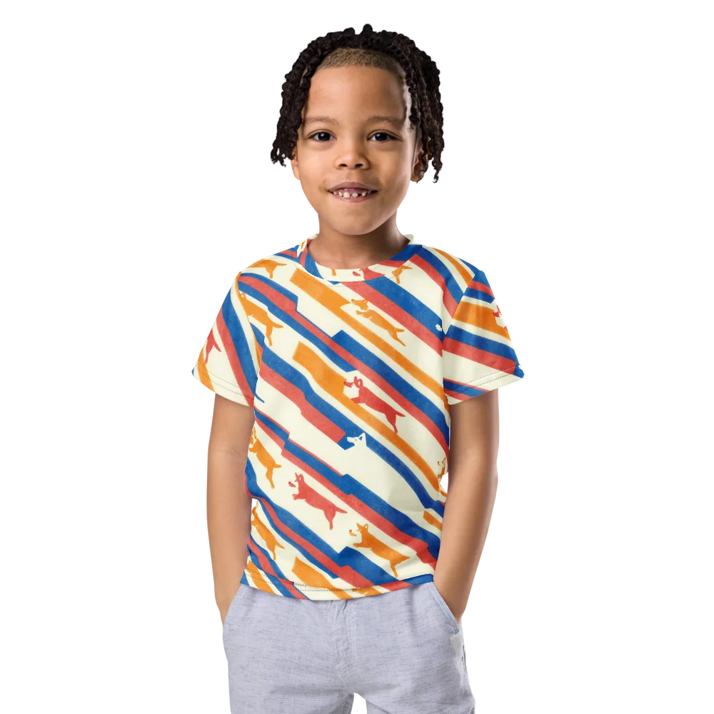 Canine Cadence on Kids Crew Neck T-Shirt — Front