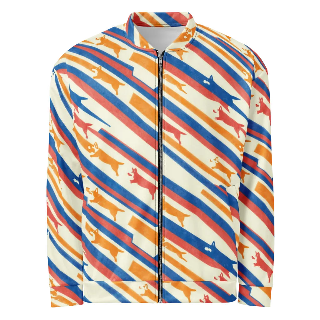 Canine Cadence on Bomber Jacket — Front