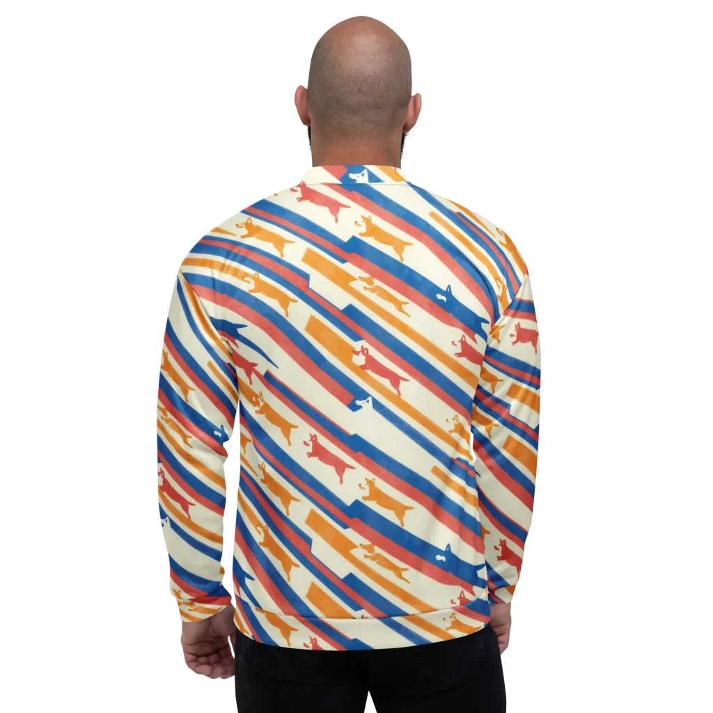 Canine Cadence on Bomber Jacket — Back
