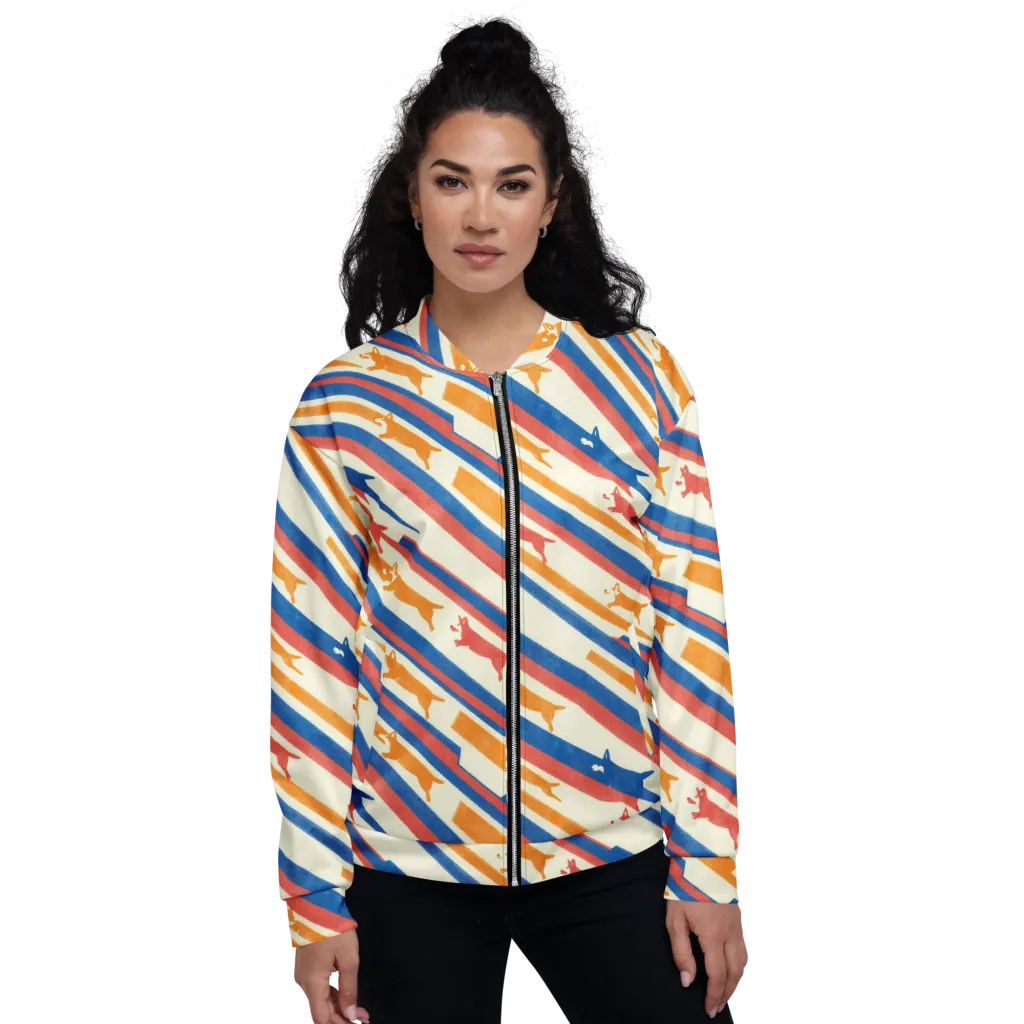 Canine Cadence on Bomber Jacket — Front