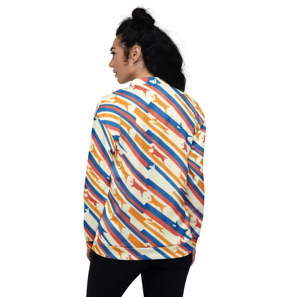 Canine Cadence on Bomber Jacket — Back