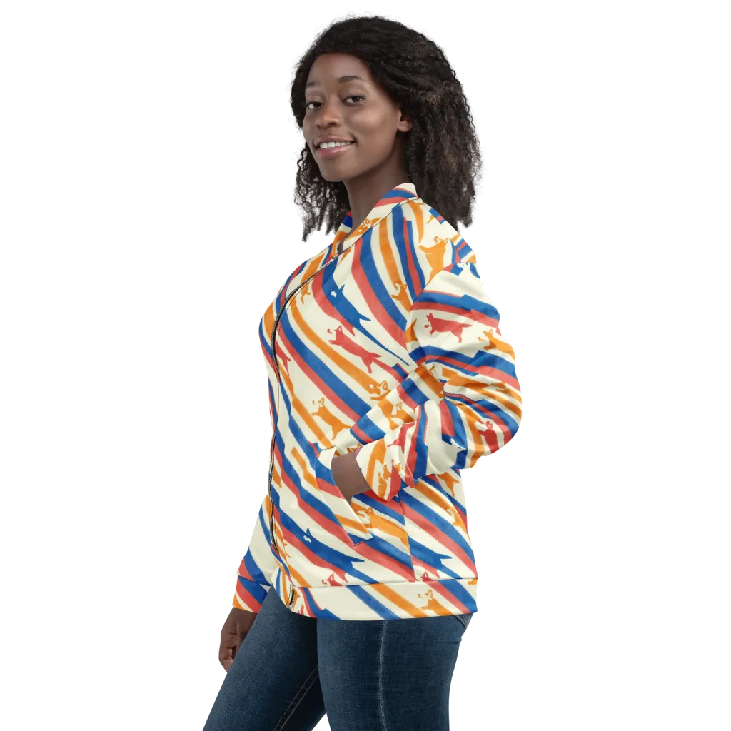 Canine Cadence on Bomber Jacket — Left