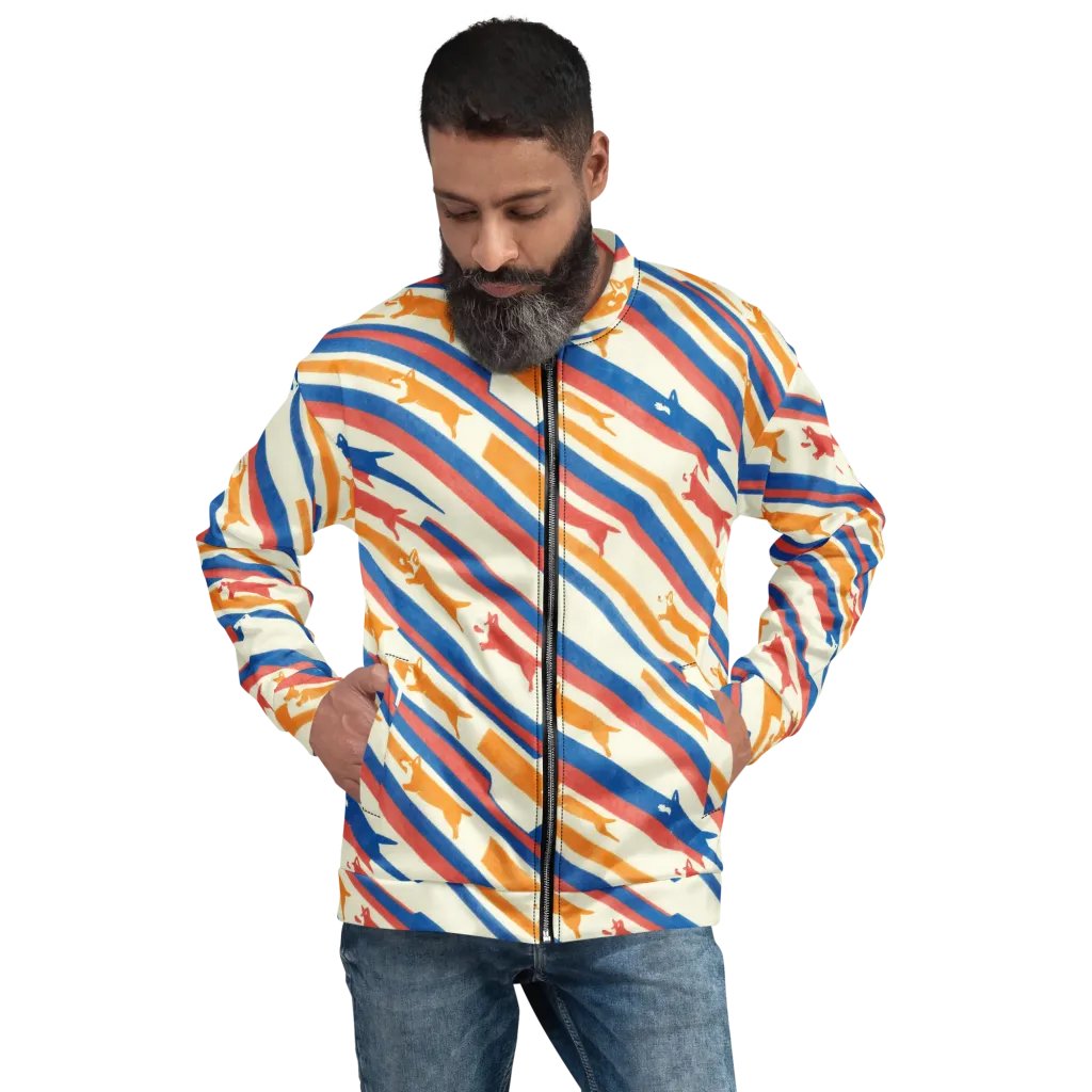 Canine Cadence on Bomber Jacket — Front