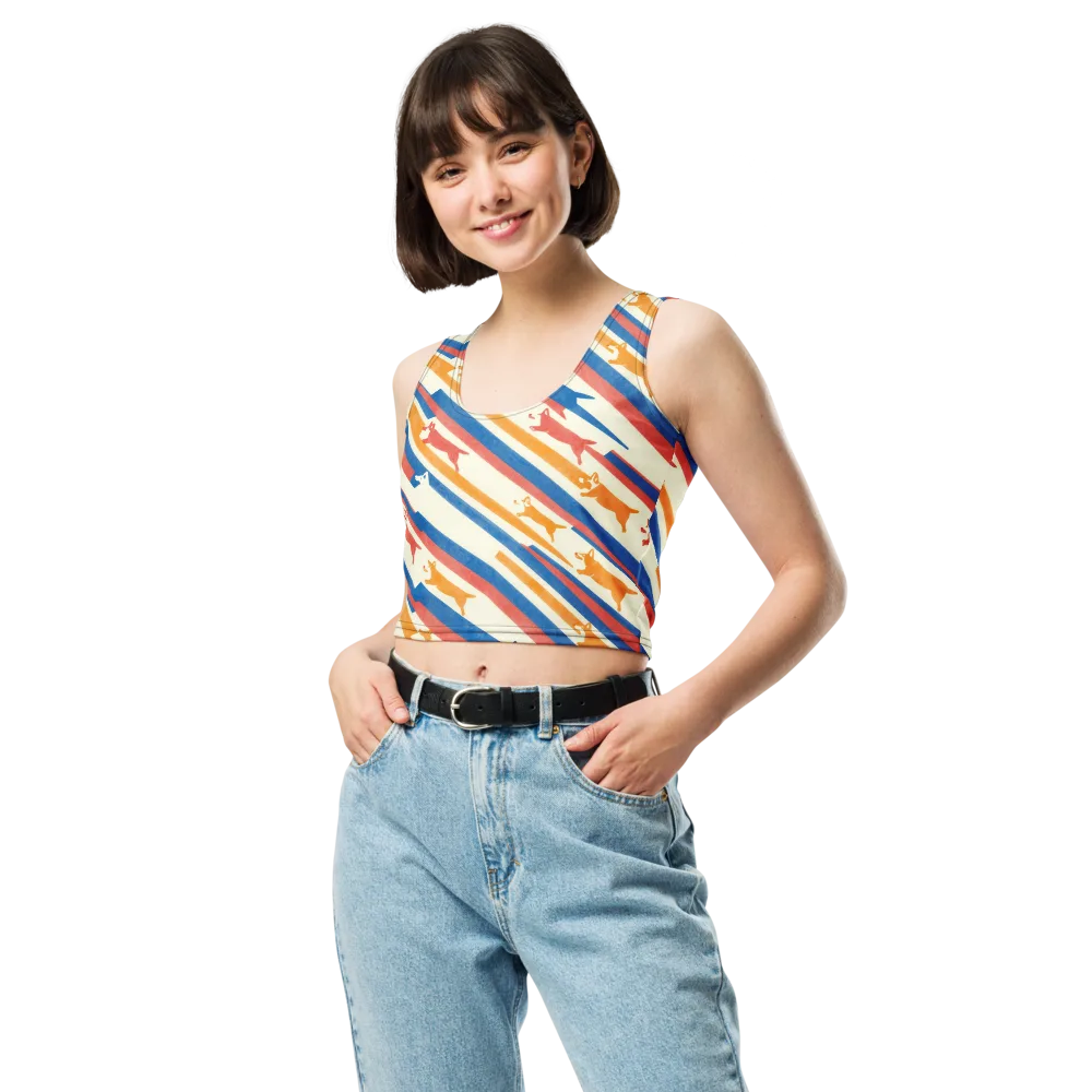Canine Cadence on Crop Top — Front