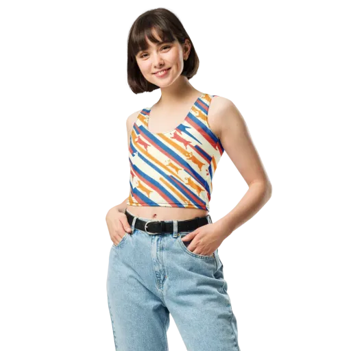 Canine Cadence on a Crop Top