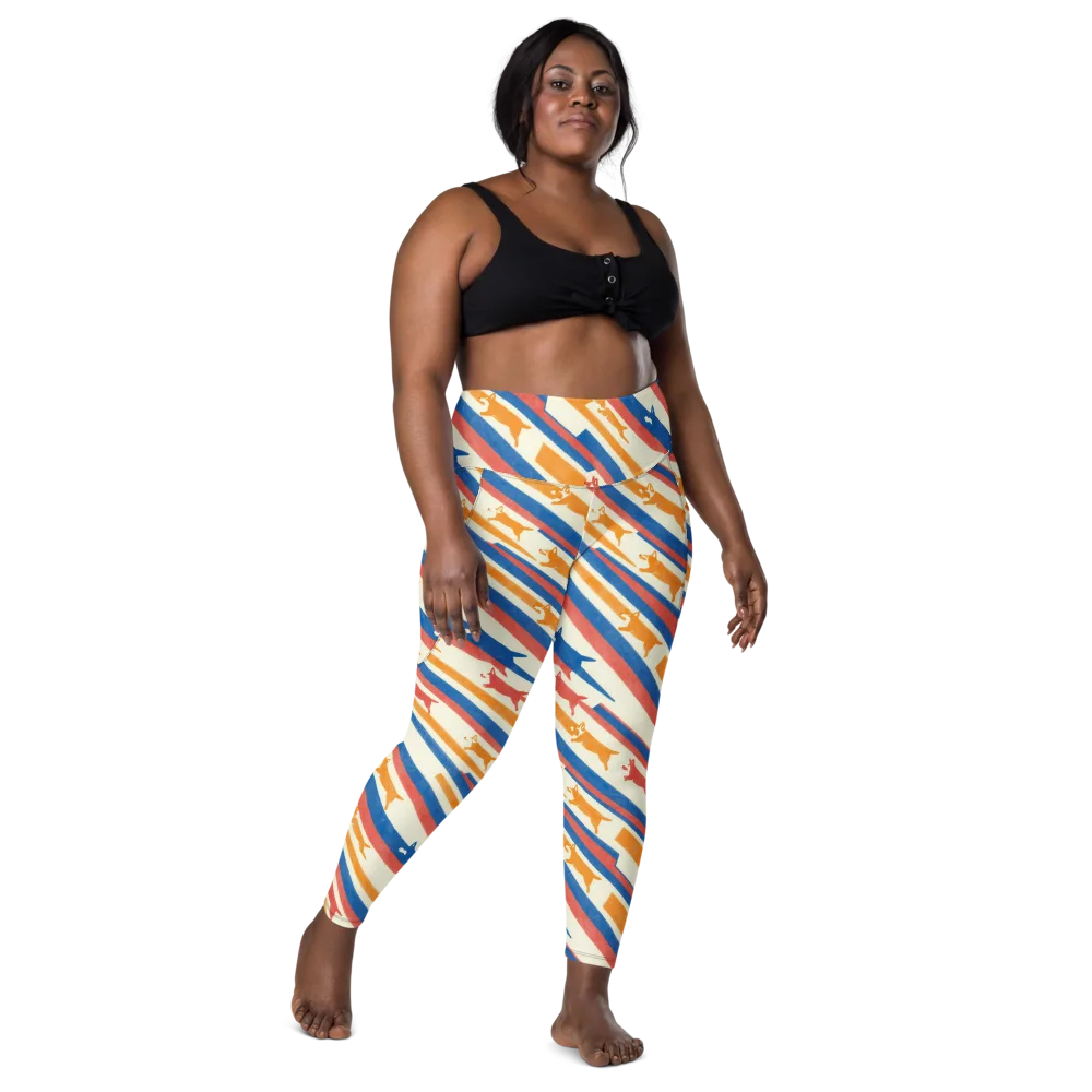 Canine Cadence on Leggings with Pockets — Front