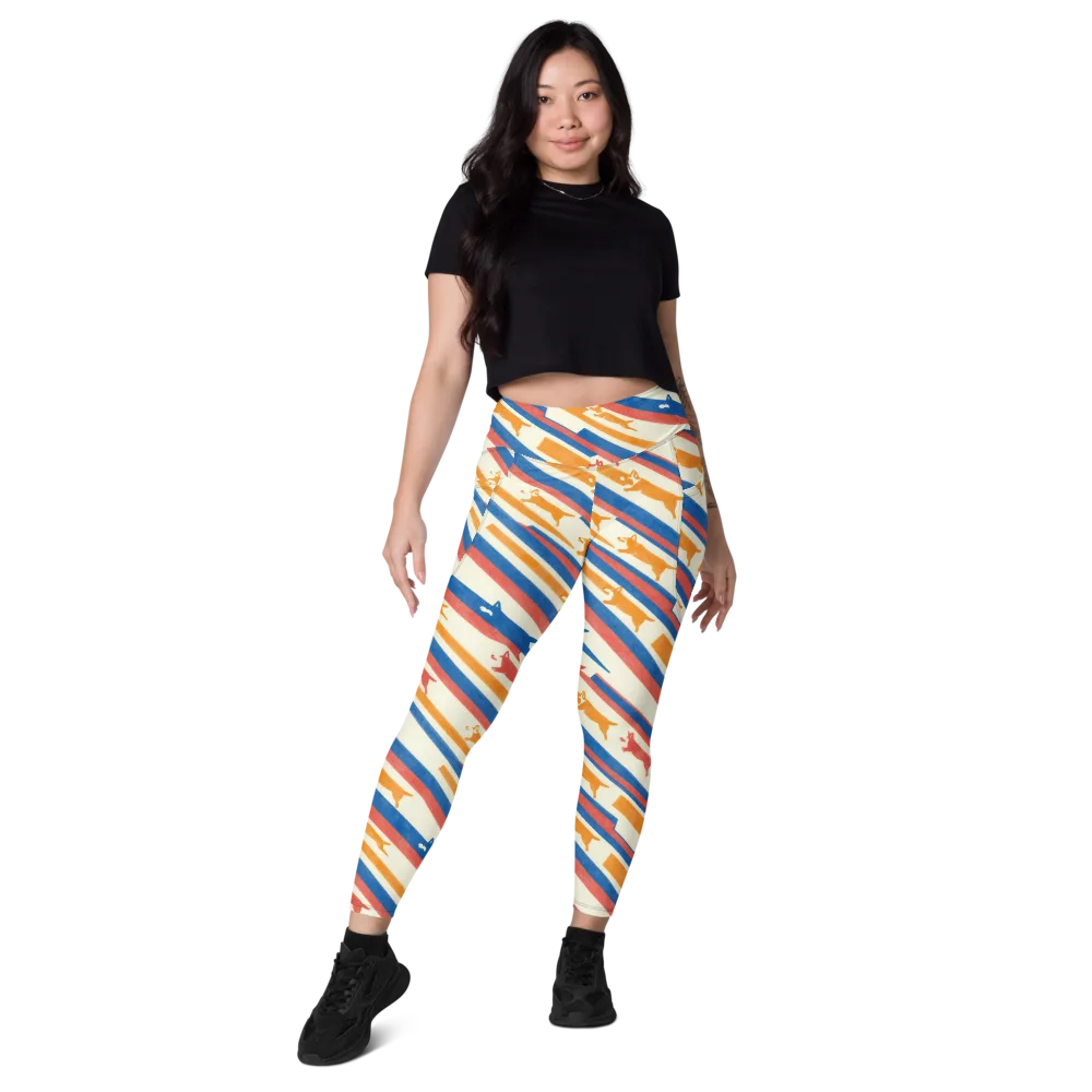 Canine Cadence on Leggings with Pockets — Front
