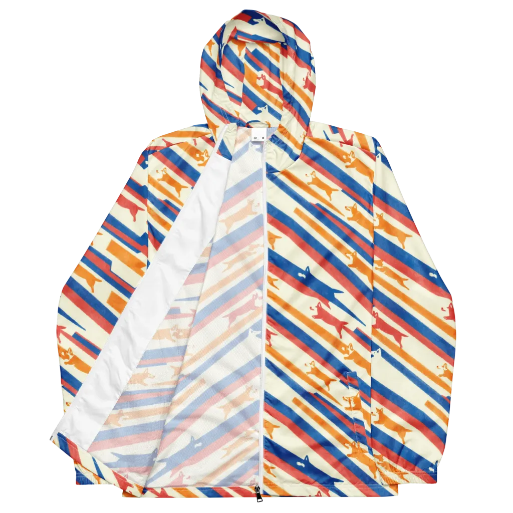 Canine Cadence on Men's Windbreaker — Front