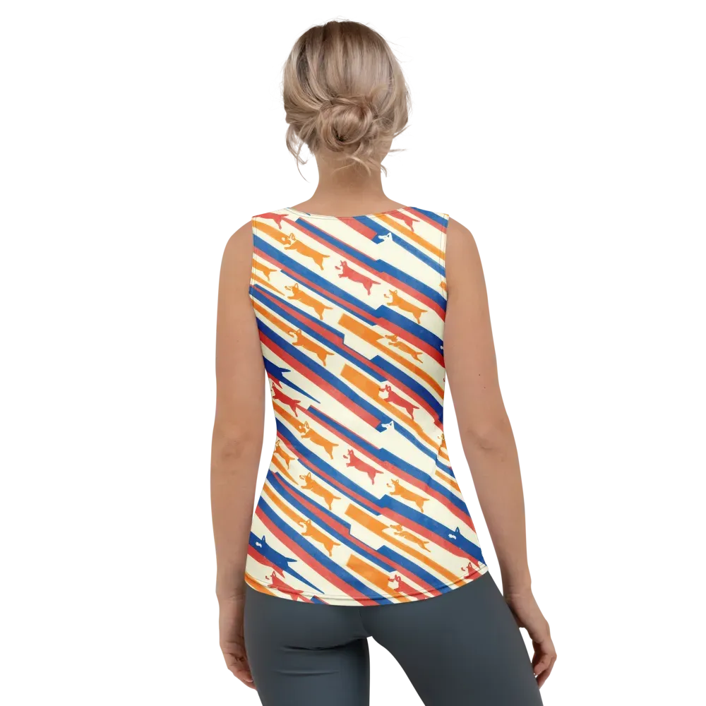 Canine Cadence on Women's Tank Top — Back