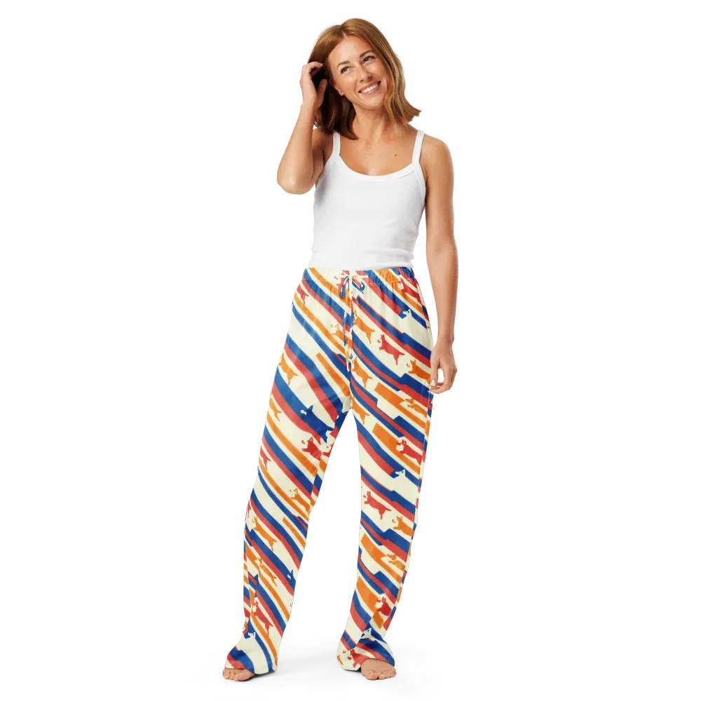 Canine Cadence on Women's Pajama Pants — Front