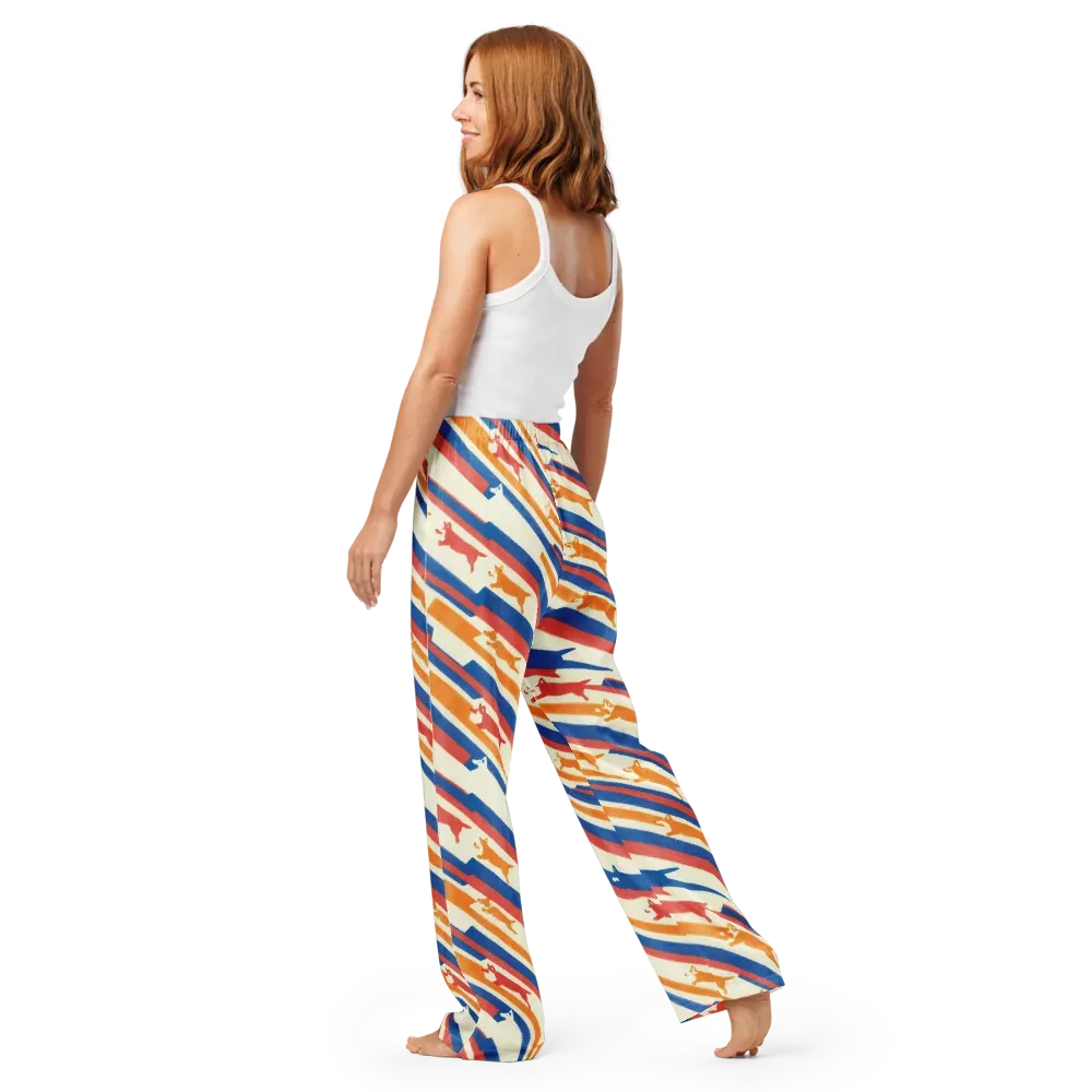 Canine Cadence on Women's Pajama Pants — Back