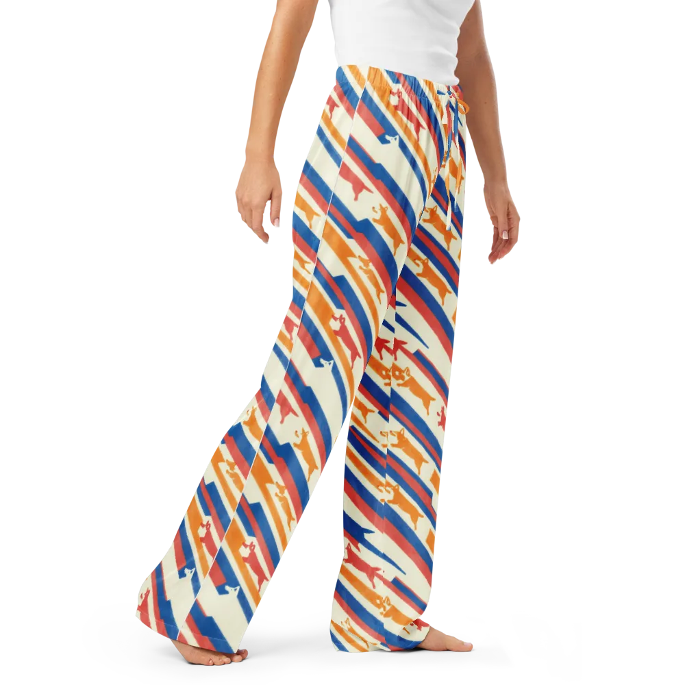 Canine Cadence on Women's Pajama Pants — Right Front
