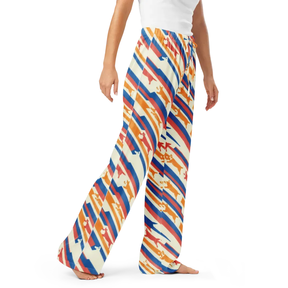 Canine Cadence on Women's Pajama Pants — Right Front