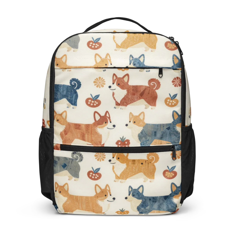 Foxfire Corgis on Utility Backpack — Front