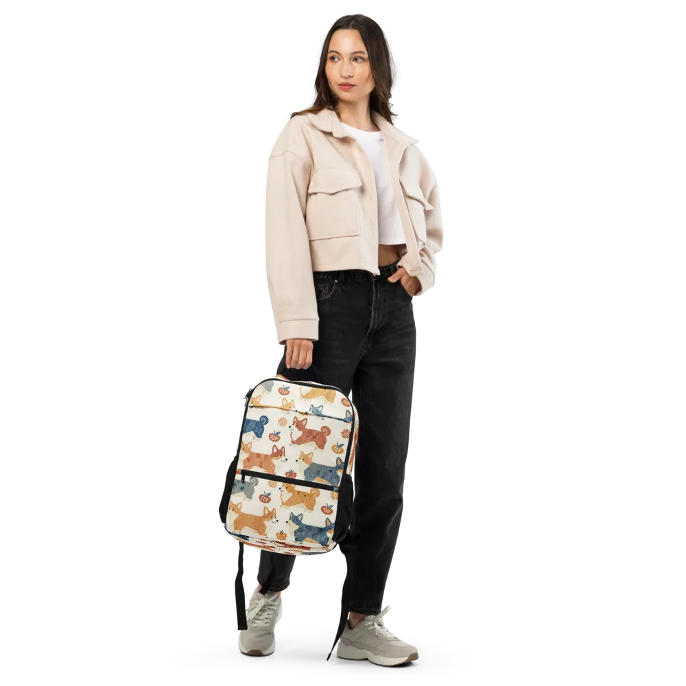 Foxfire Corgis on Utility Backpack — Front