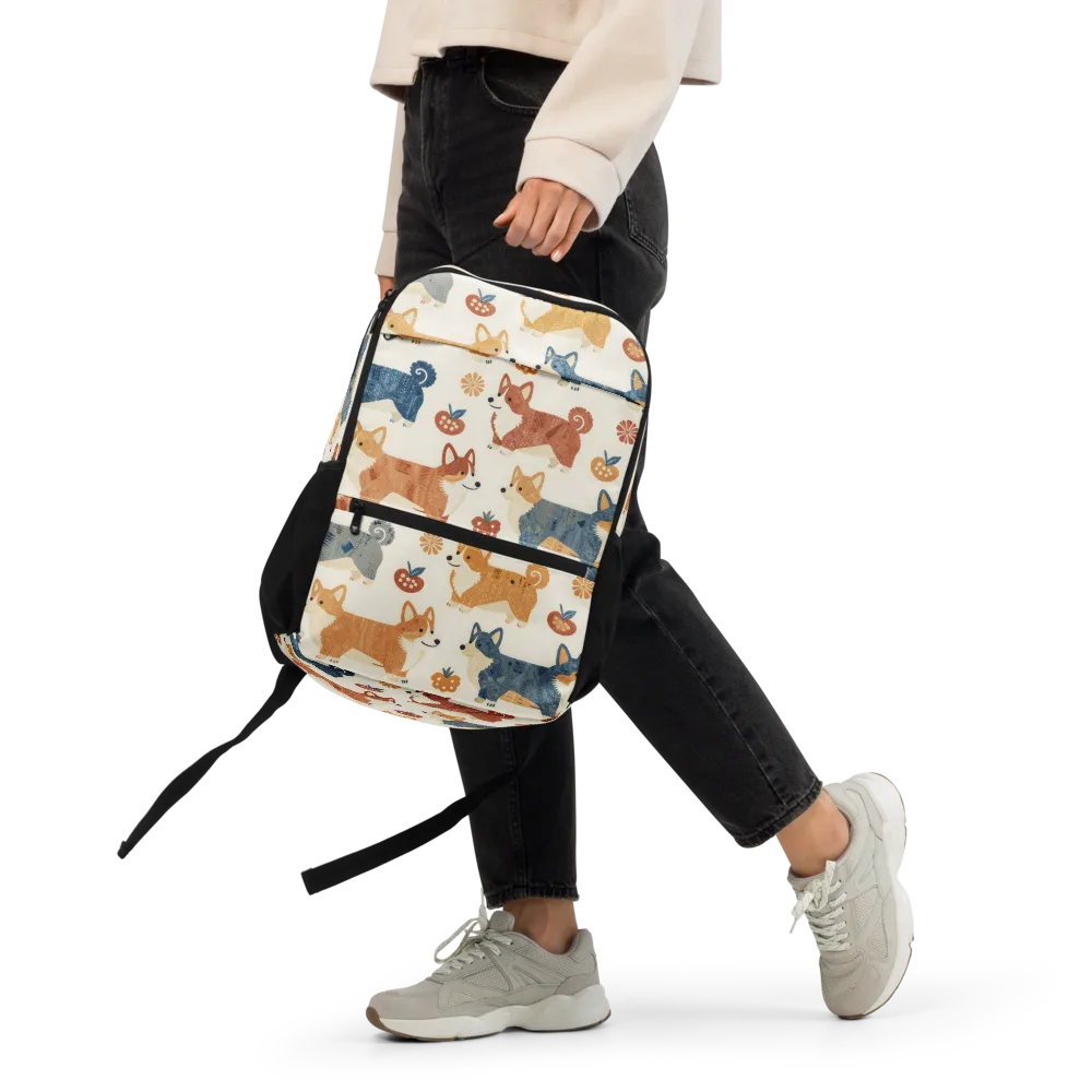 Foxfire Corgis on Utility Backpack — Front