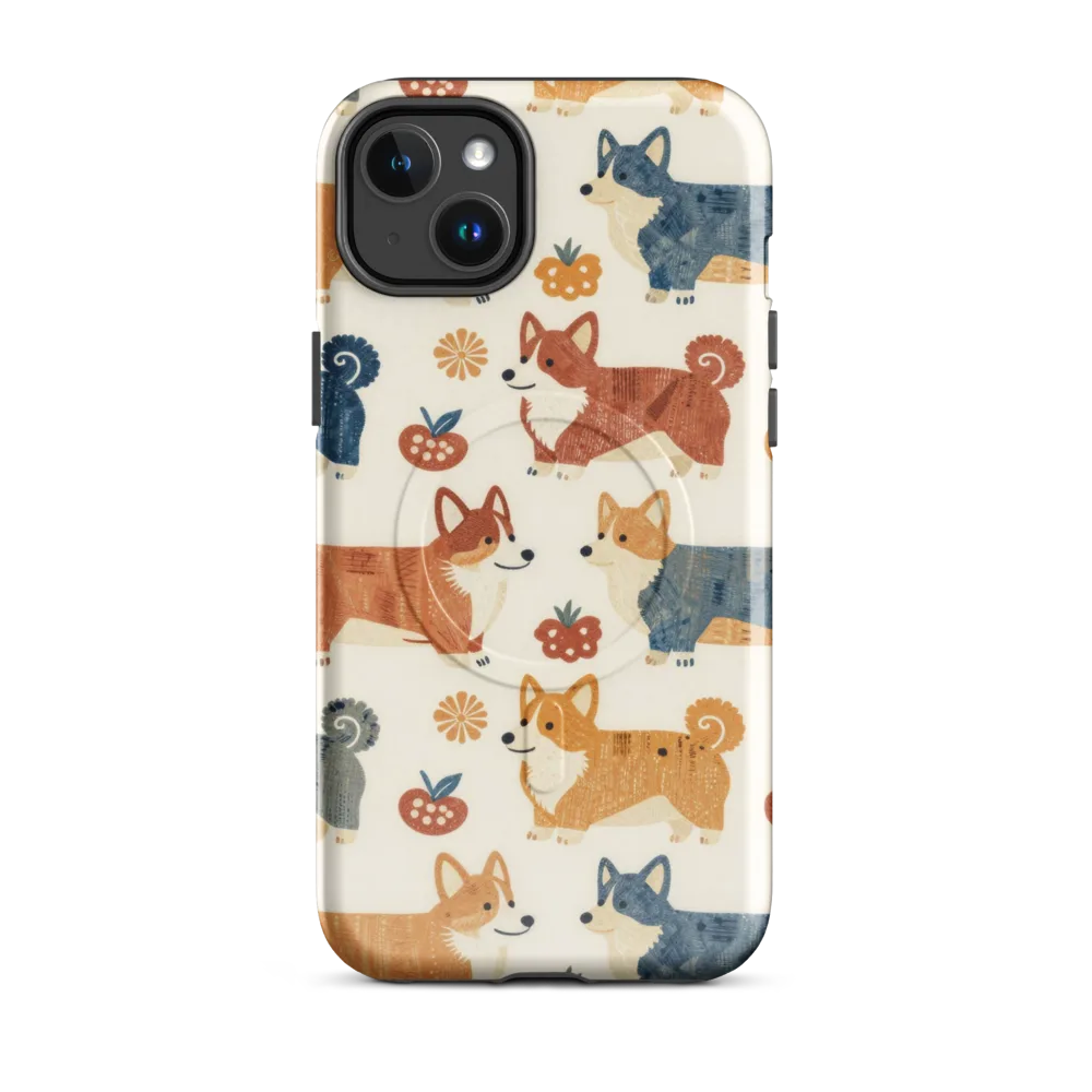 Foxfire Corgis on MagSafe Tough Case for iPhone® — Front