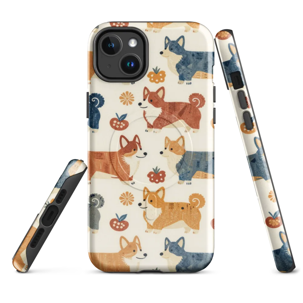 Foxfire Corgis on MagSafe Tough Case for iPhone® — Front