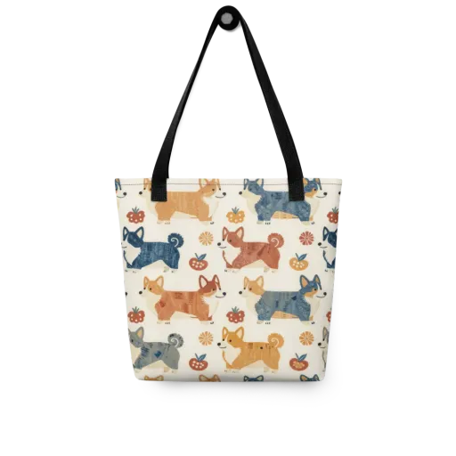 Foxfire Corgis on a Tote Bag