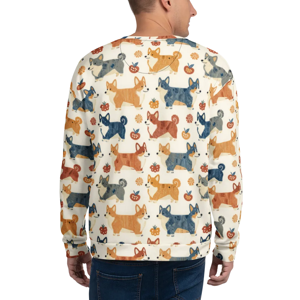 Foxfire Corgis on Sweatshirt — Back