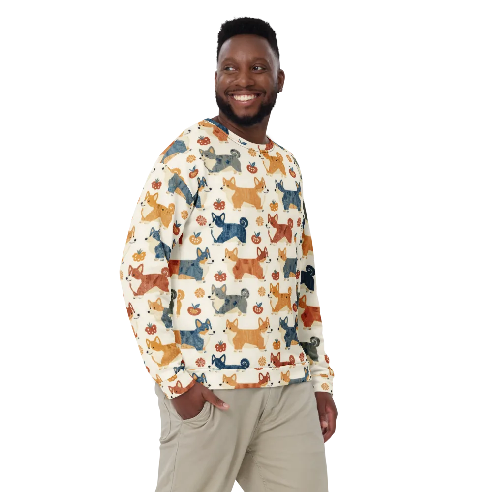 Foxfire Corgis on Sweatshirt — Front