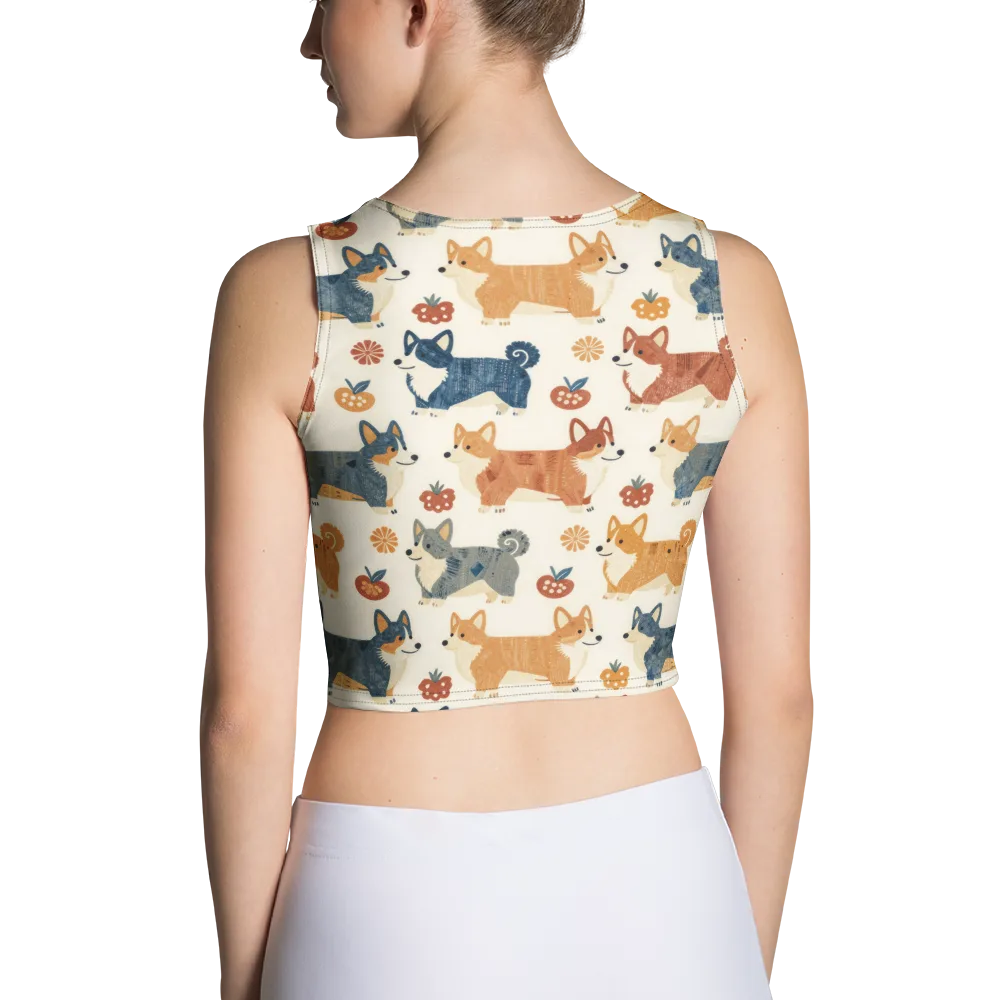 Foxfire Corgis on Crop Top — Back