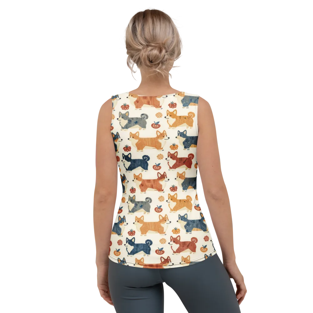 Foxfire Corgis on Women's Tank Top — Back