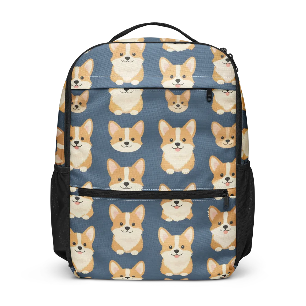 The Corgi Collective on Utility Backpack — Front