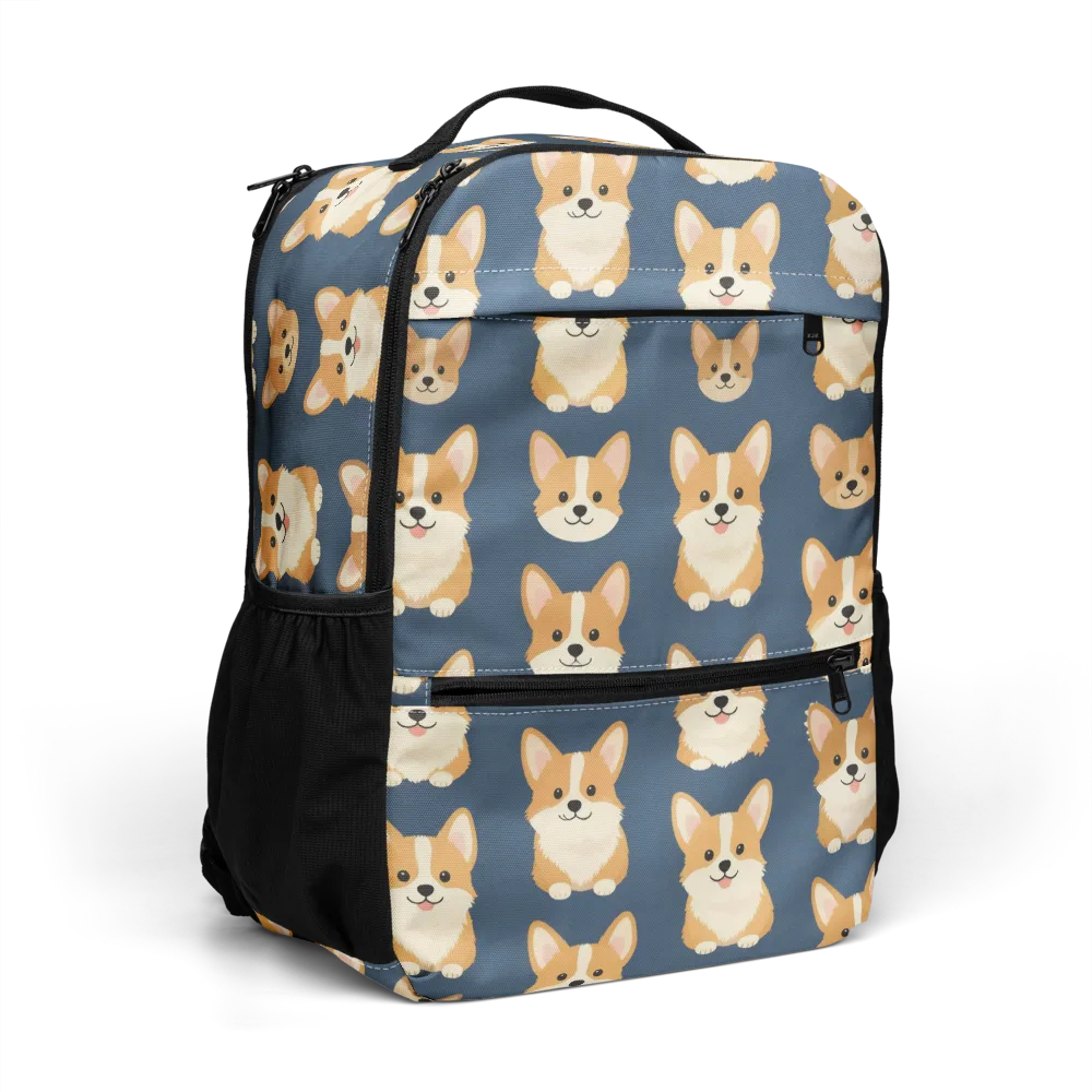 The Corgi Collective on Utility Backpack — Right Front