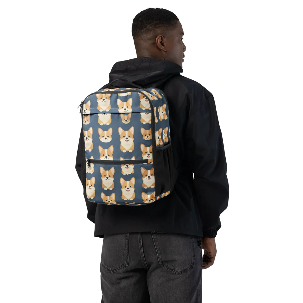 The Corgi Collective on Utility Backpack — Back